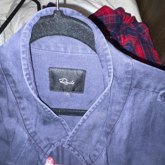 Worn once Rails embroidered button down - Picture 3 of 3